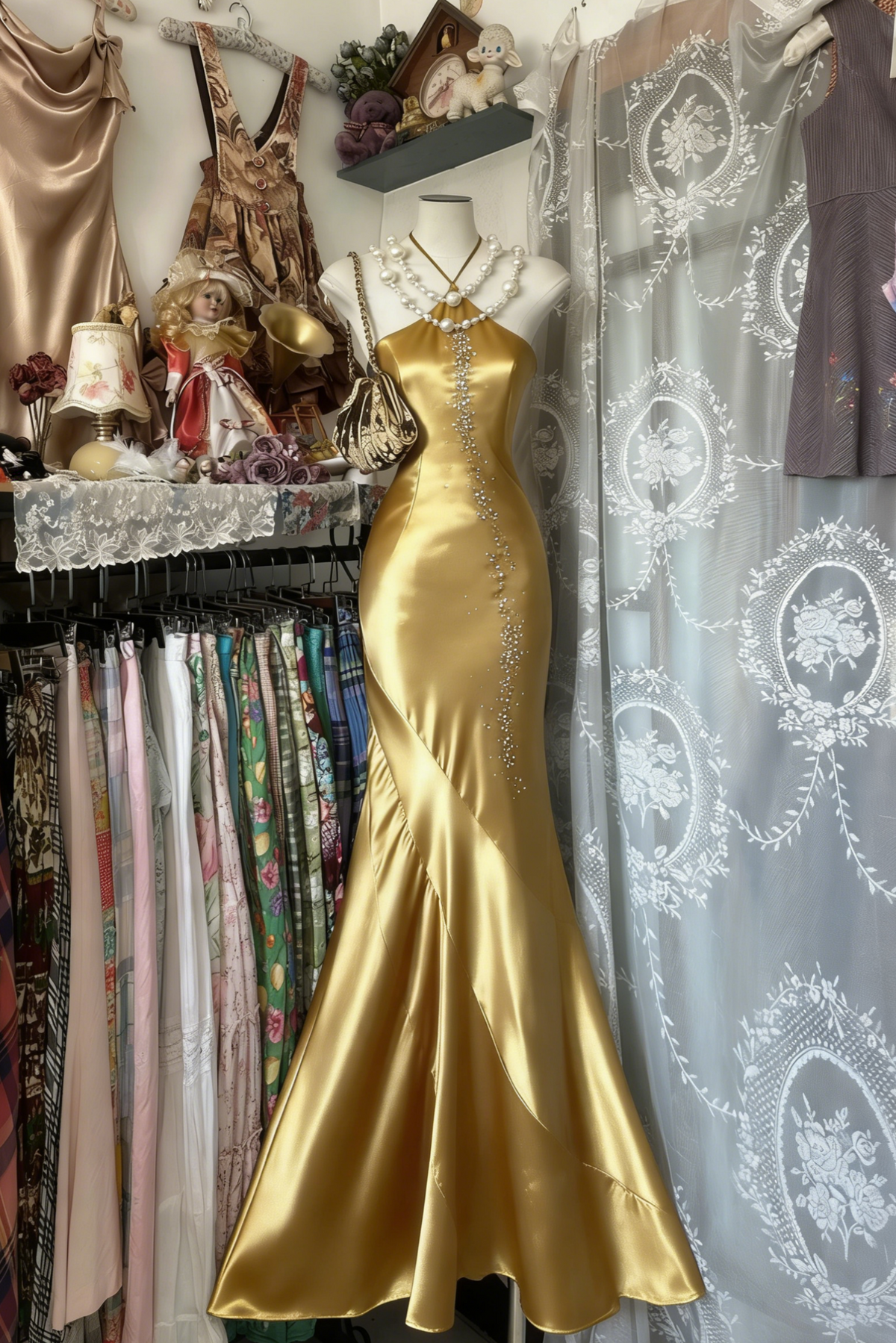 Royal Blue Mermaid Long Prom Dresses Open Back Satin Formal Occasions