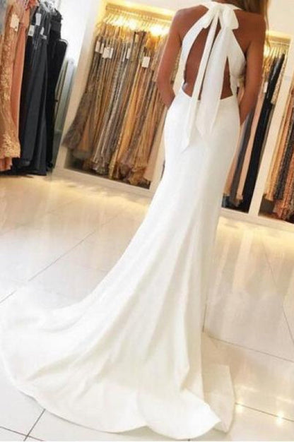 Marvelous Exquisite Fascinating Unique Open Back Sleeveless Prom with Train Mermaid Formal Evening Dress