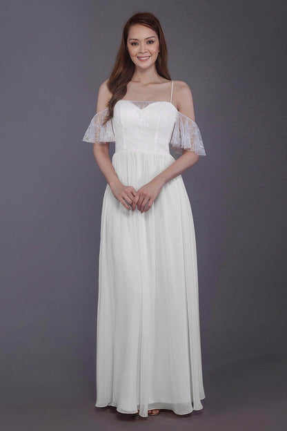 Sheath-Column Floor Length Chiffon Bridesmaid Dress PR3521