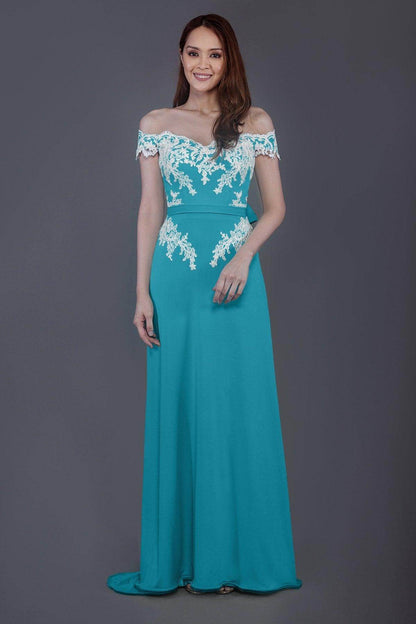 Sheath Sweep Train Knitted Fabric Bridesmaid Dress PR3561