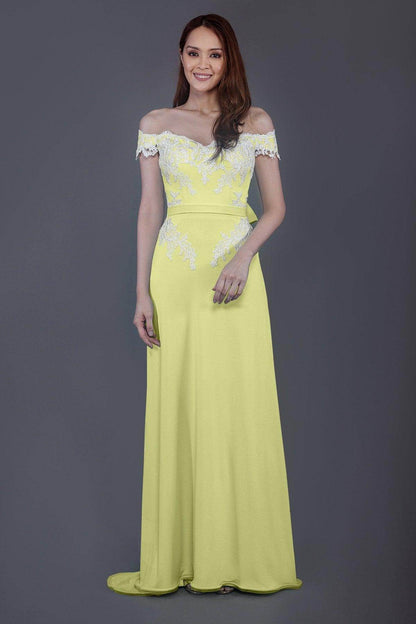 Sheath Sweep Train Knitted Fabric Bridesmaid Dress PR3561