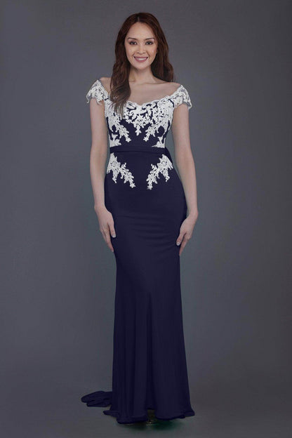 Trumpet Sweep Train Knitted Fabric Bridesmaid Dress PR3562