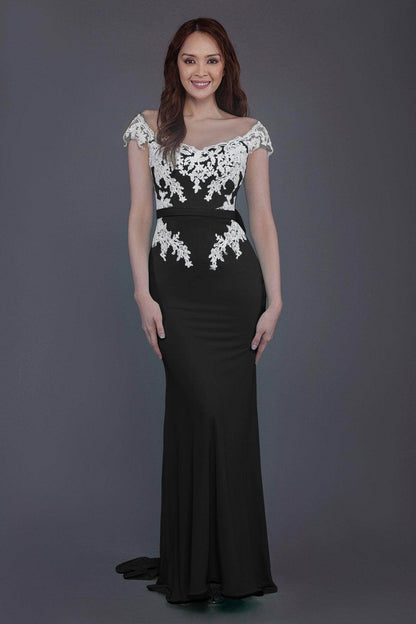 Trumpet Sweep Train Knitted Fabric Bridesmaid Dress PR3562