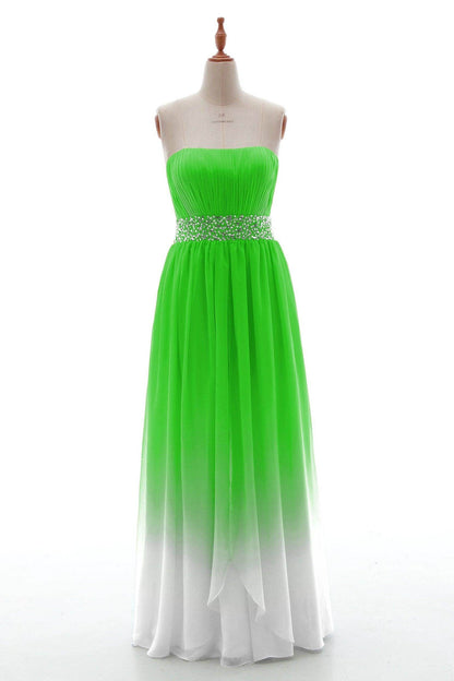 Sheath-Column Floor Length Chiffon Bridesmaid Dress PR3598