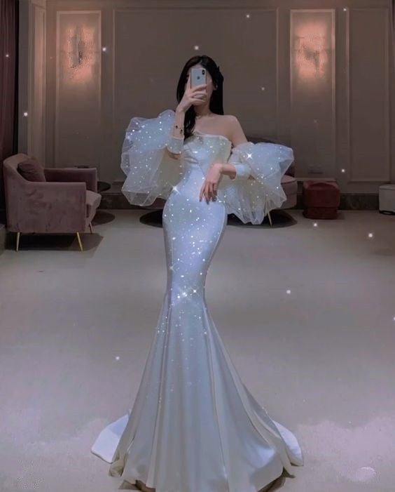 Mermaid Long Prom Dress  Charming Evening Dress  C2165