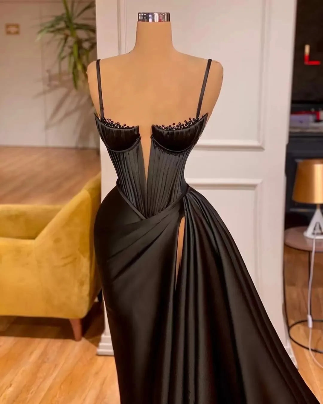 Black Sheath long Evening Dresses, Prom Party Dresses C1467