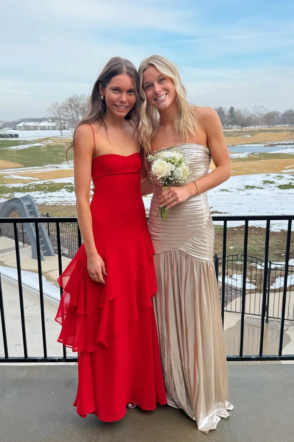 Pink Prom Dresses Long Strapless Formal Evening Dress