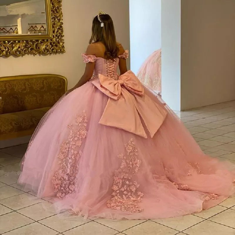 Blue gorgeous exquisite floral applique strapless long prom dress evening gown quinceanera dress sweet 16 years old dress gh930
