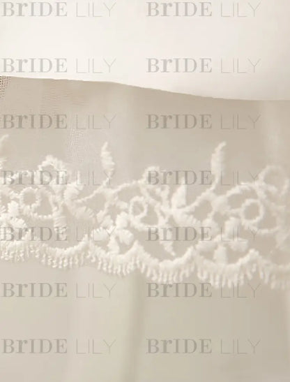 Simple Wedding Dresses Ivory Wedding Dress Knee-Length Backless Straps Lace Bridal Dress