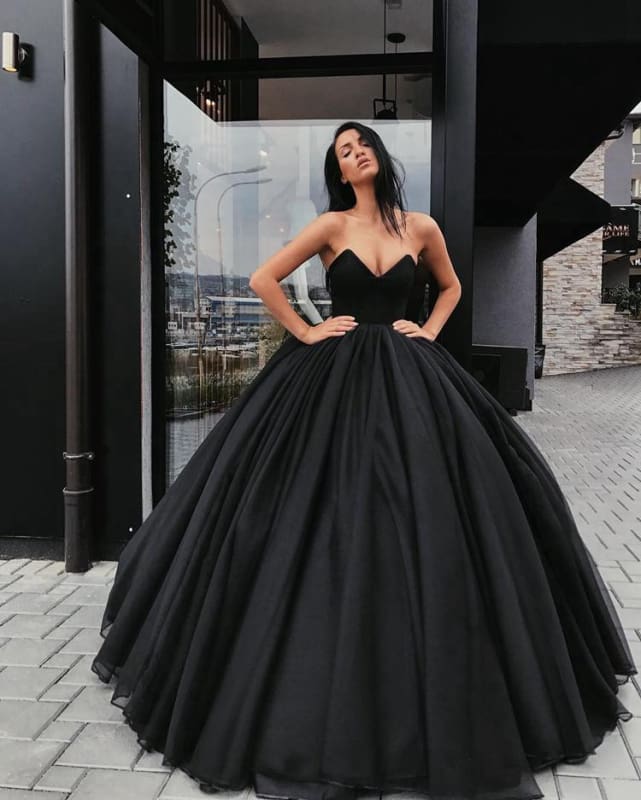 Yellow Ball Gown Sweetheart Prom Dress Princess Tulle Quinceanera Dresses